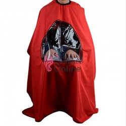 Pelerina de tuns lunga cu fereastra transparenta FRS04 160x140 Rosie